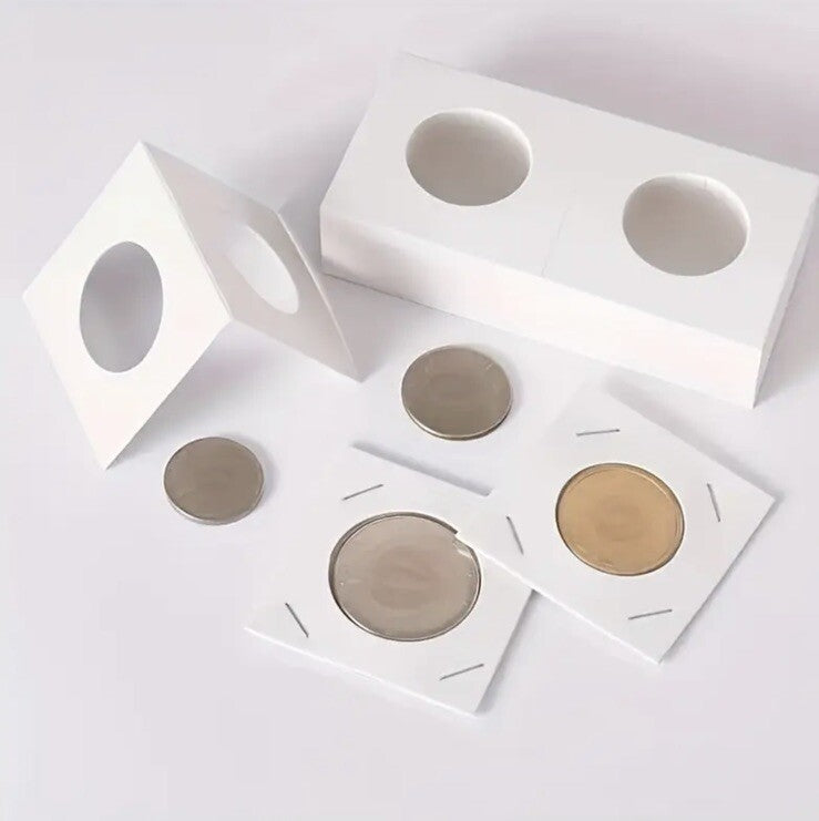 31.5mm Coin 2x2 Flips Holders - UK Stock - Quantity 50 - Other Sizes Available