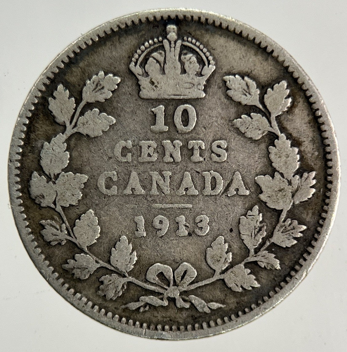 1913 Canada 10 Cents Silver Coin | Collectable Grade