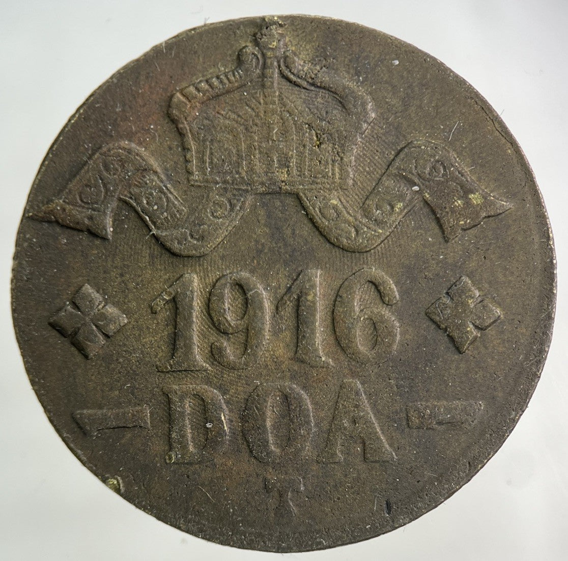 1916 Germany East Africa 20 Heller DOA Coin | Fine Collectable Grade