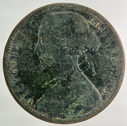 1862 Victoria One Penny Coin | Collectable Grade