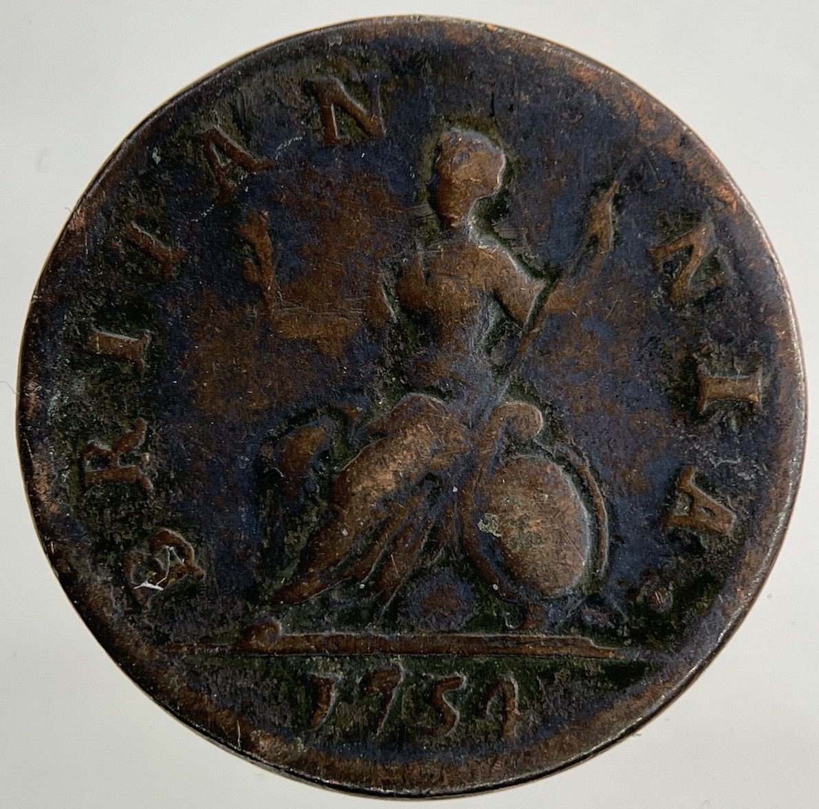 1754 George II 2nd Farthing Coin | Fine Collectable Grade