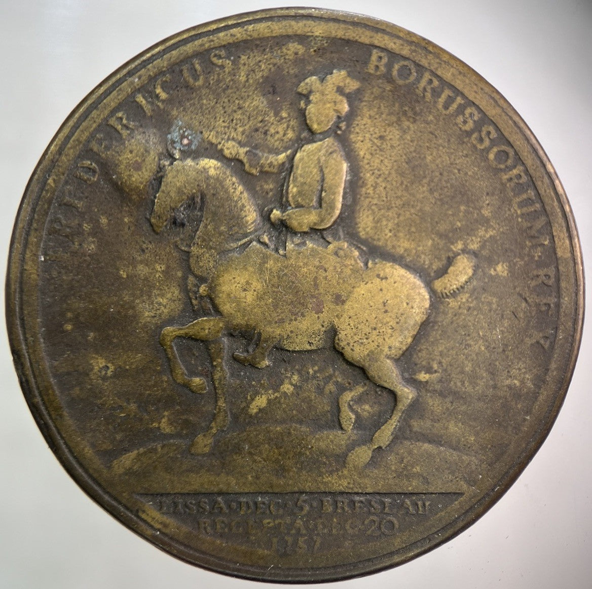 1757 Fredericus Borussorum Battle Of Rosbach Medal Coin | Collectable Grade