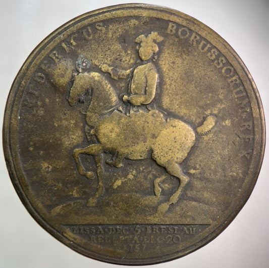 1757 Fredericus Borussorum Battle Of Rosbach Medal Coin | Collectable Grade