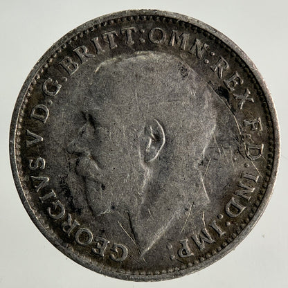 1919 George V Threepence Silver Coin | Fine Collectable Grade