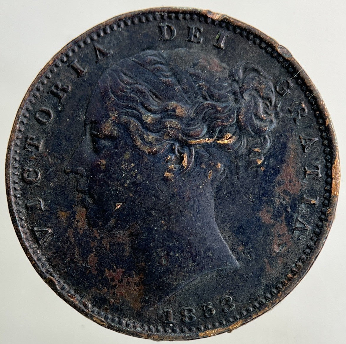1853 Victoria Farthing Coin | Fine Collectable Grade