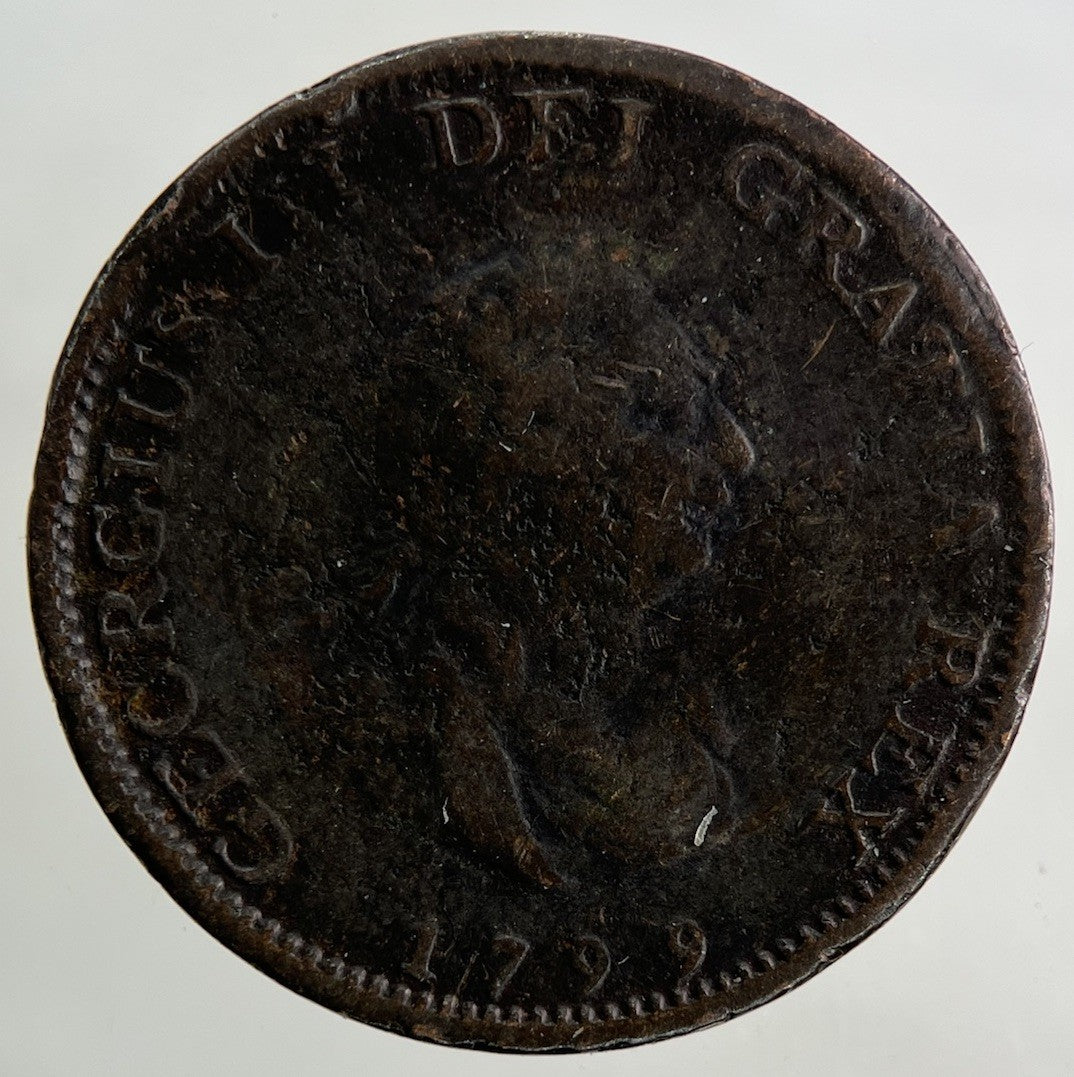 1799 George III 3rd Farthing Coin | Collectable Grade