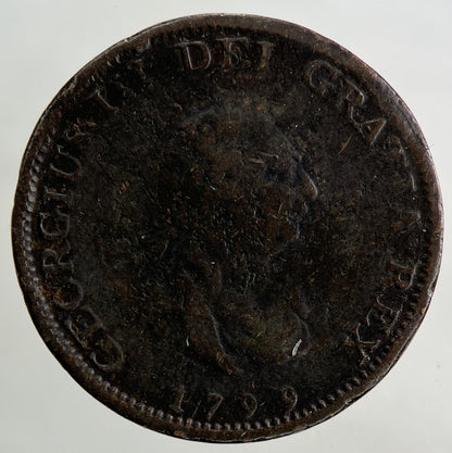 1799 George III 3rd Farthing Coin | Collectable Grade