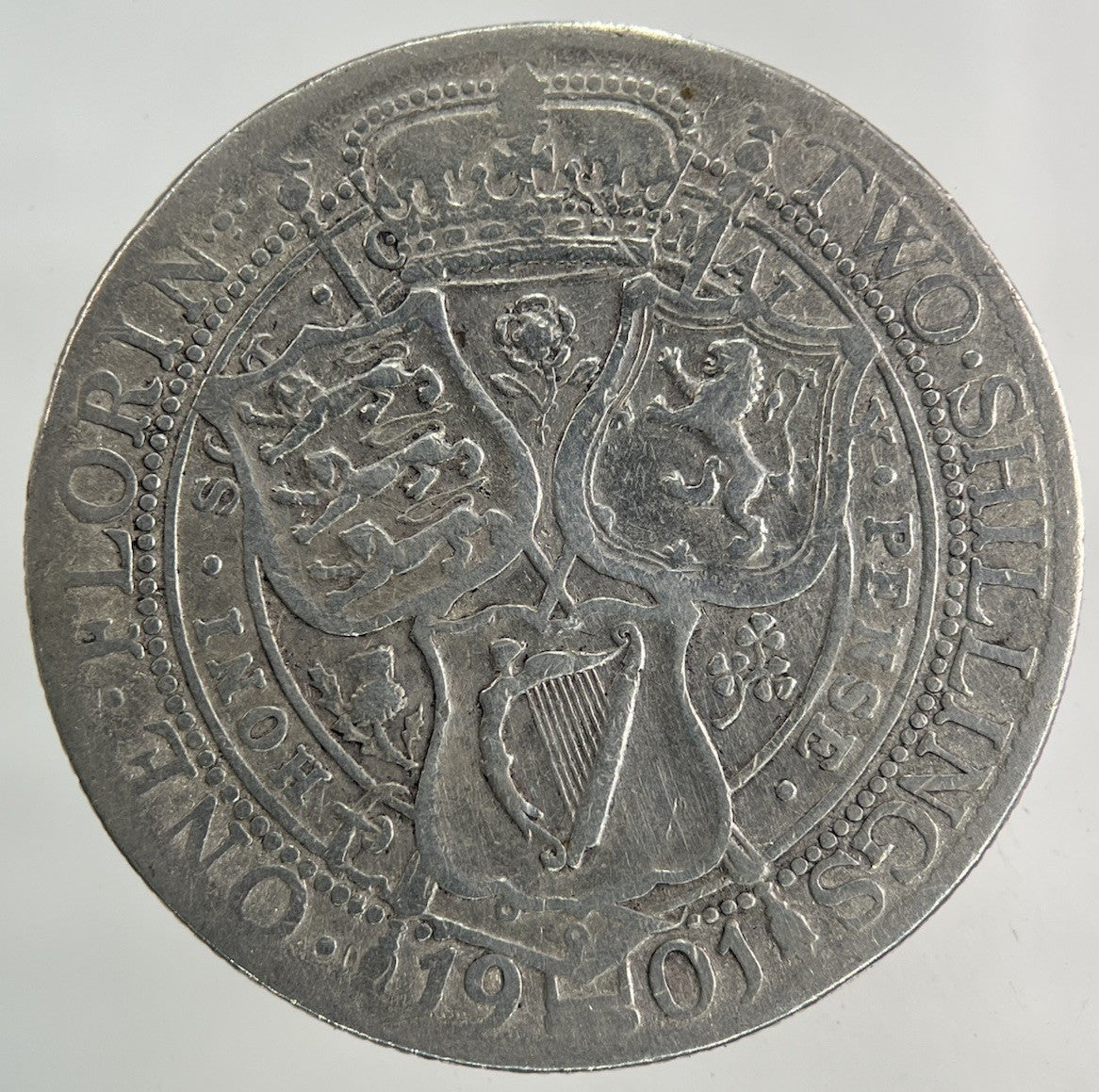 1901 Victoria Florin Silver Coin | Fine Collectable Grade