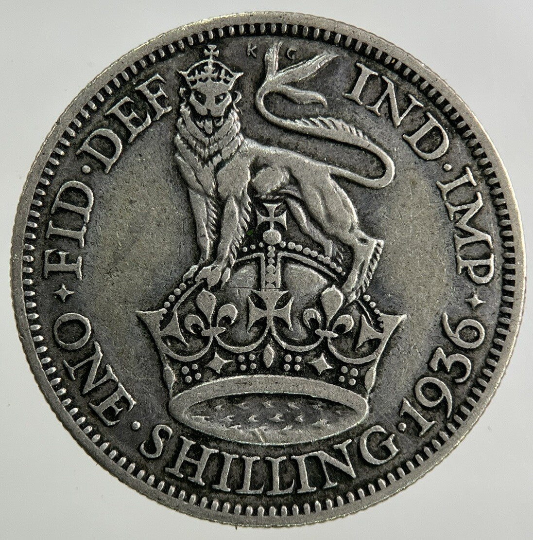 1936 George V Shilling Silver Coin | Fine Collectable Grade