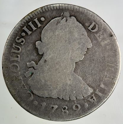 1789 Spain 2 Reales Silver Coin | Collectable Grade
