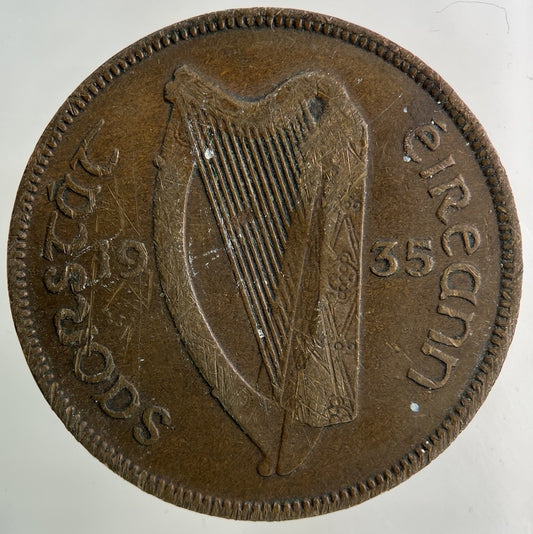 1935 Irish One Penny Coin | Collectable Grade