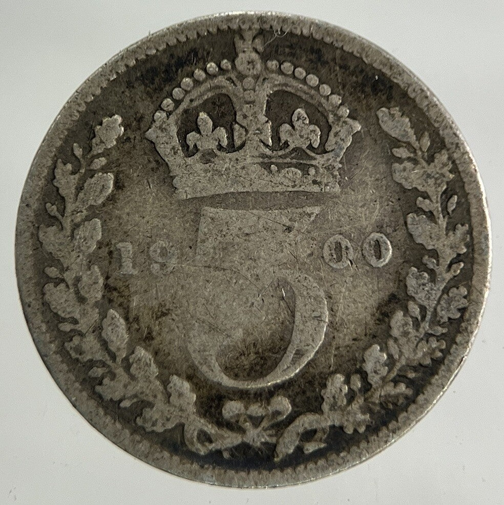 1900 Victoria Threepence Silver Coin | Collectable Grade
