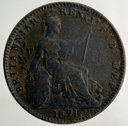 1821 George IV Farthing Coin | Collectable Grade