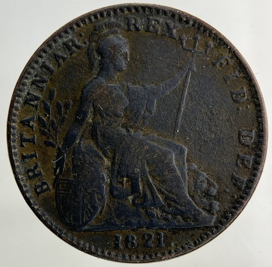 1821 George IV Farthing Coin | Collectable Grade