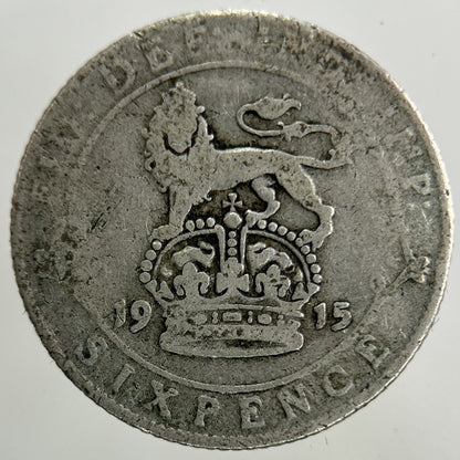 1915 George V Sixpence Silver Coin | Collectable Grade