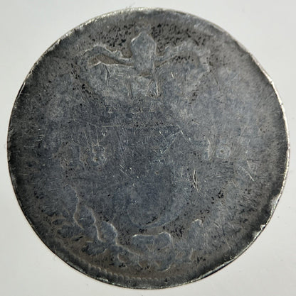 1875 Victoria Threepence Silver Coin | Worn Grade