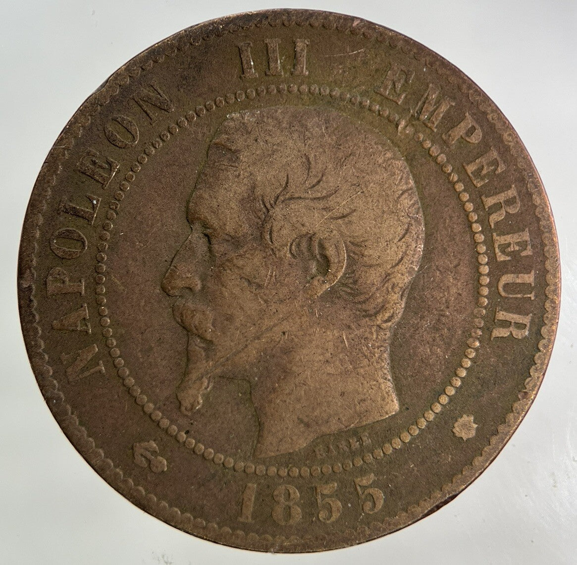 1855 France 10 Centimes Coin | Collectable Grade