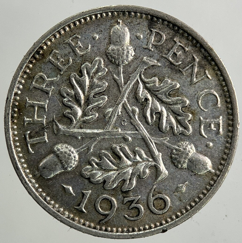 1936 George V Threepence Silver Coin | Fine Collectable Grade