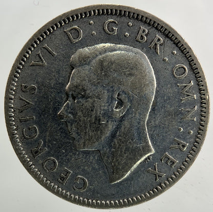 1942 George VI Shilling Silver Coin | Fine Collectable Grade