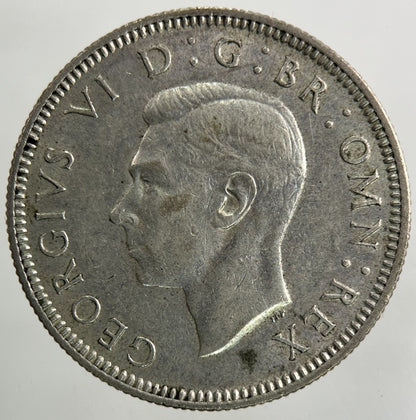 1939 George VI Shilling Silver Coin | Very High Grade