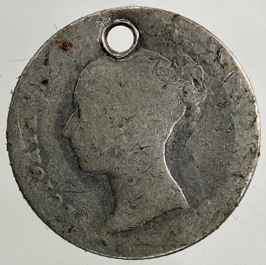 1838 Victoria Groat Four - Pence Silver Coin | Fair Grade