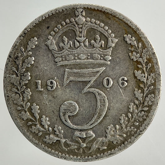 1906 Edward VII Threepence Silver Coin | Fine Collectable Grade
