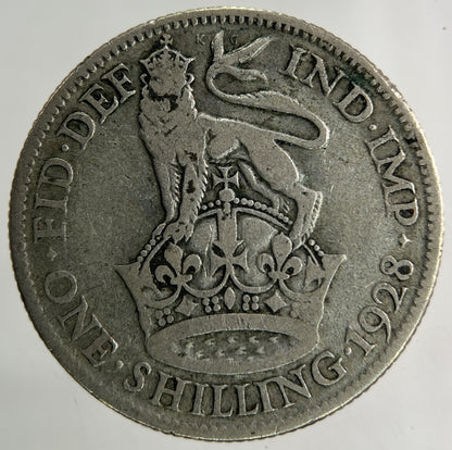 1928 George V Shilling Silver Coin | Collectable Grade