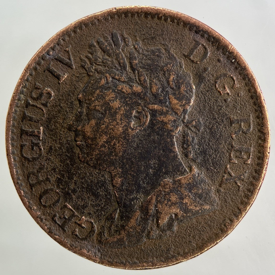 1823 Irish Half - Penny Coin | Fine Collectable Grade