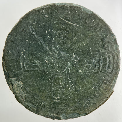1696 Old Copper Forgery William III 3rd Shilling Coin | Collectable Grade
