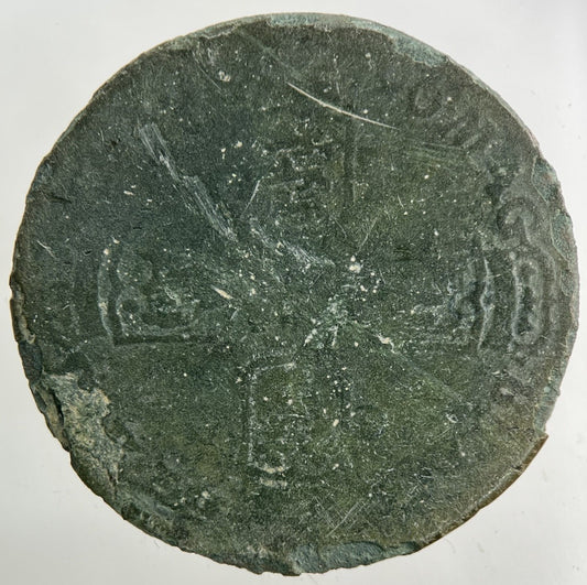 1696 Old Copper Forgery William III 3rd Shilling Coin | Collectable Grade