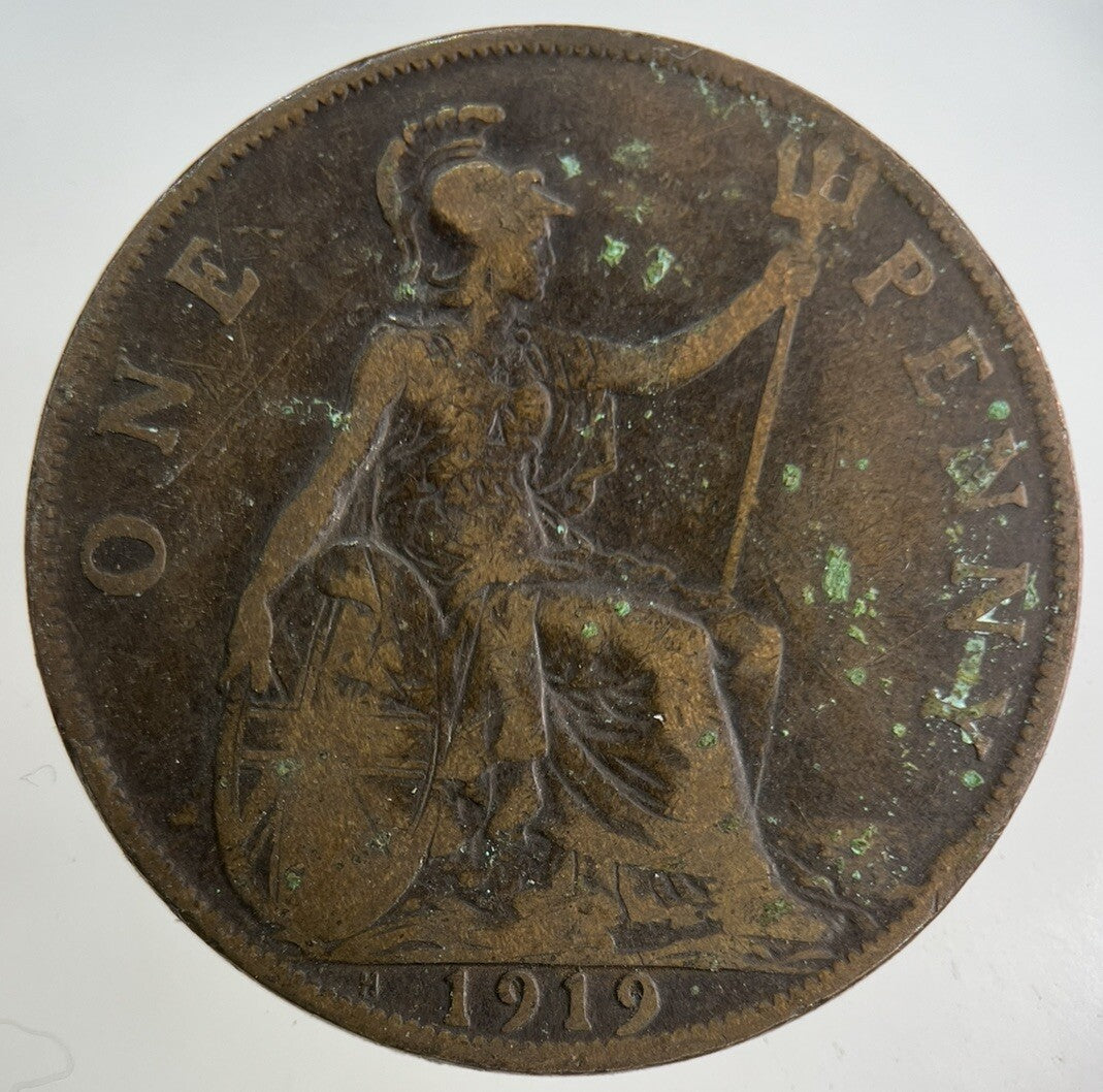 1919 - H George V One Penny Coin | Collectable Grade