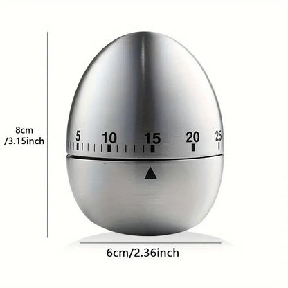 Egg - Shaped Kitchen Cooking Timer 60 minutes No Battery Required Gift UK