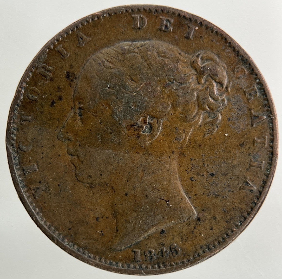 1845 Victoria Farthing Coin | Fine Collectable Grade