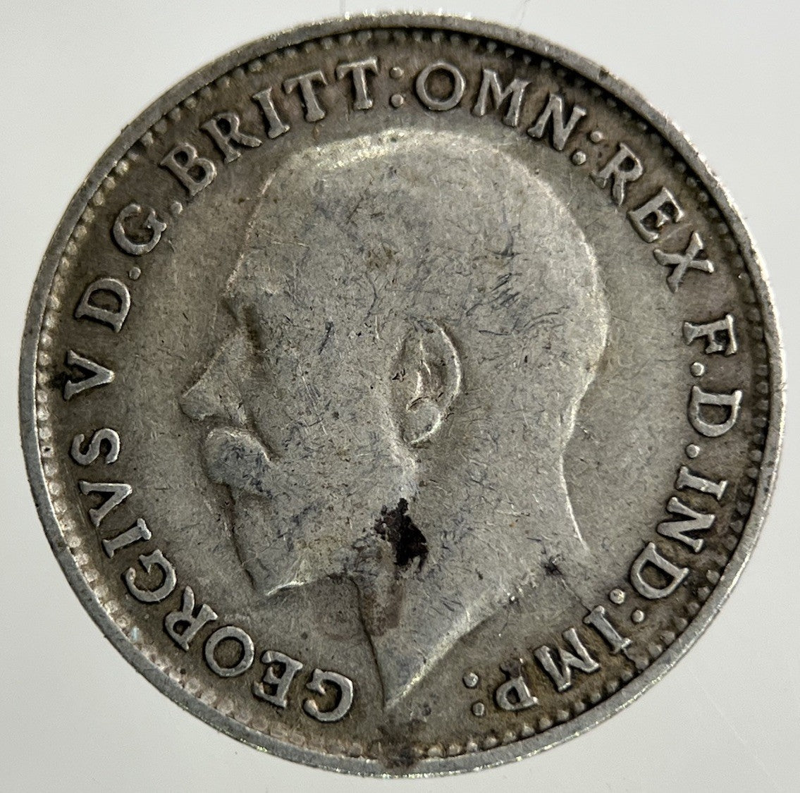 1916 George V Threepence Silver Coin | Fine Collectable Grade
