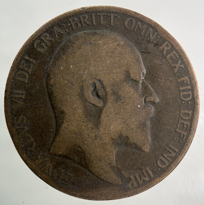 1902 Edward VII One Penny Coin | Collectable Grade