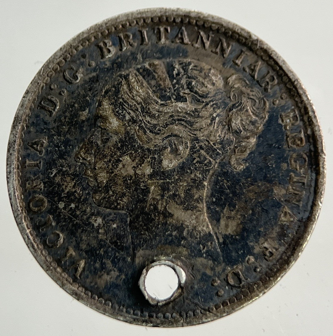 1886 Victoria Threepence Silver Coin | Fine Collectable Grade