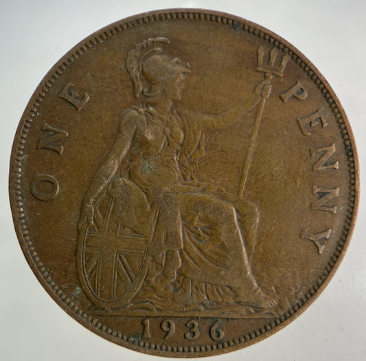 1936 George V One Penny Coin | Fine Collectable Grade
