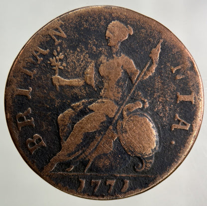 1771 George III 3rd Half - Penny Coin | Fine Collectable Grade
