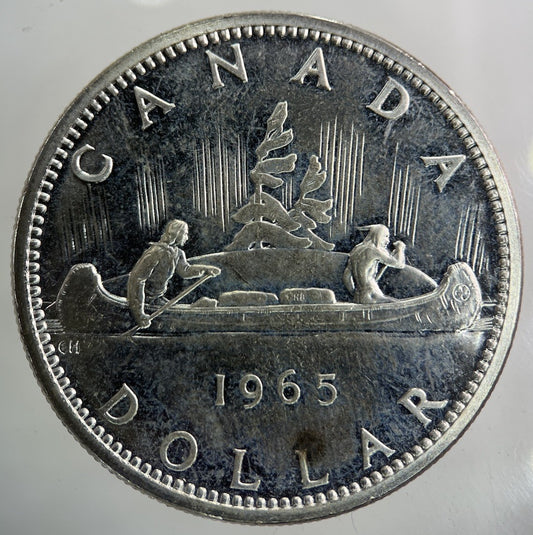 1965 Canada One Dollar Silver Coin | Fine Collectable Grade