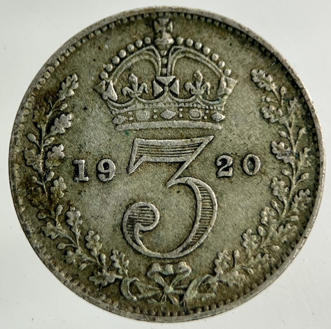 1920 George V Threepence Silver Coin | Fine Collectable Grade