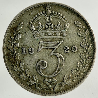 1920 George V Threepence Silver Coin | Fine Collectable Grade