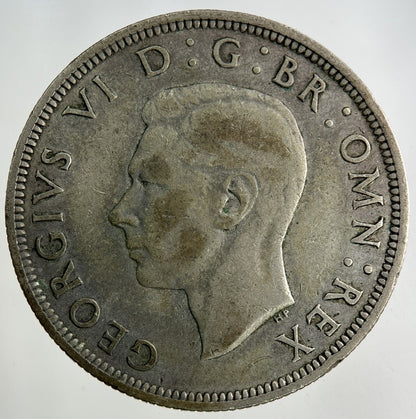 1942 George VI Half - Crown Silver Coin | Fine Collectable Grade