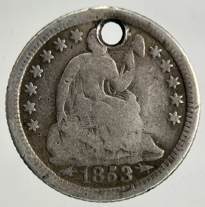 1853 - O US USA Half Dime Silver Coin | Collectable Grade