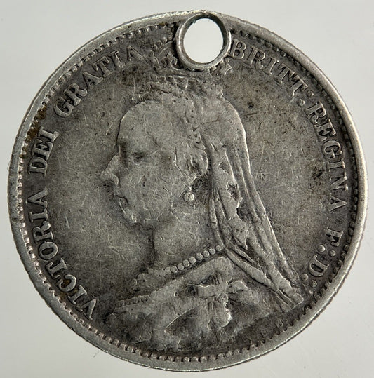 1888 Victoria Sixpence Silver Coin | Collectable Grade