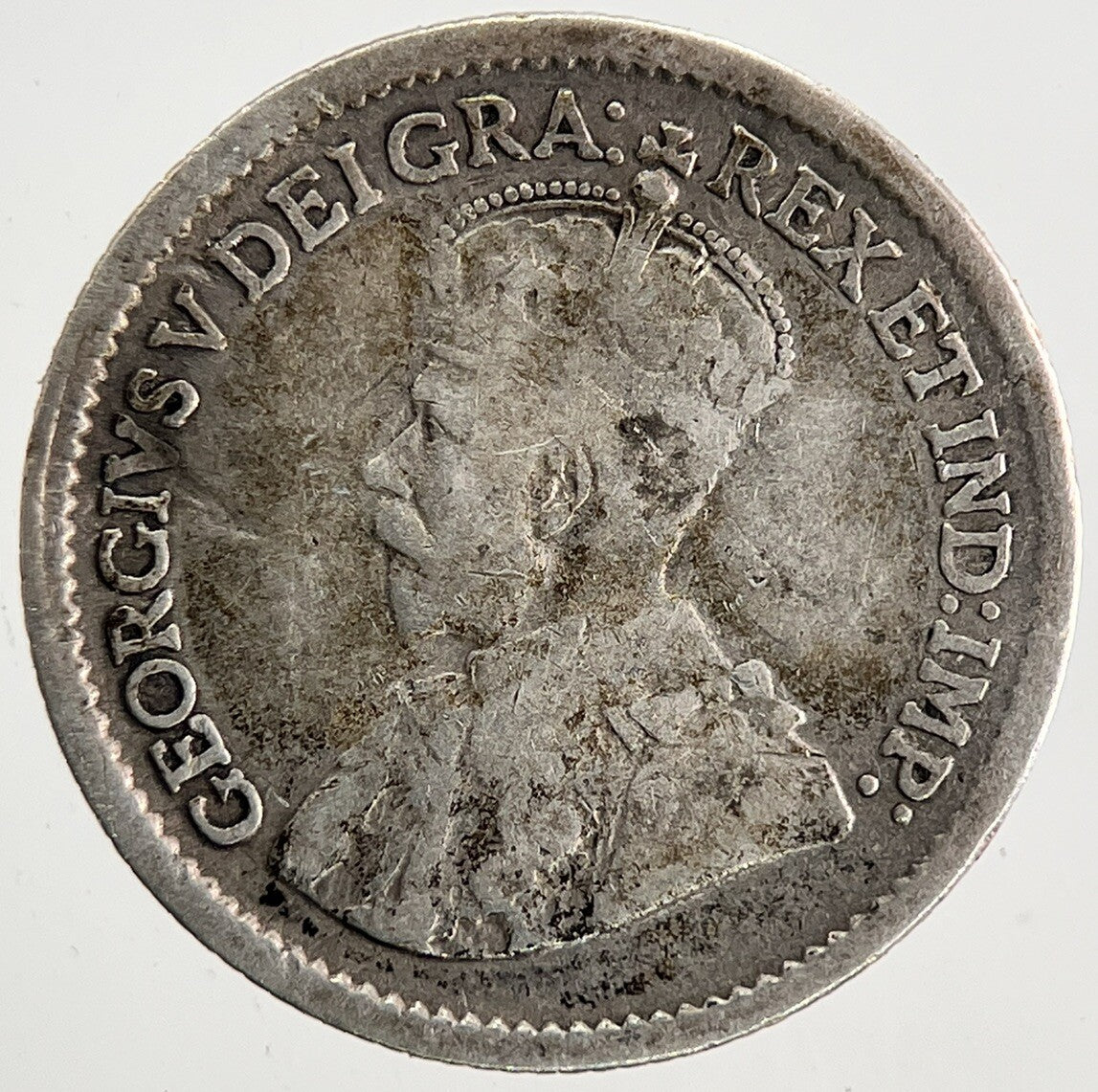 1917 Canada 5 Cents Silver Coin | Fine Collectable Grade