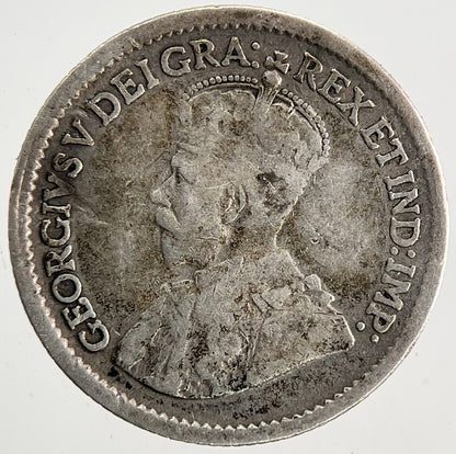 1917 Canada 5 Cents Silver Coin | Fine Collectable Grade