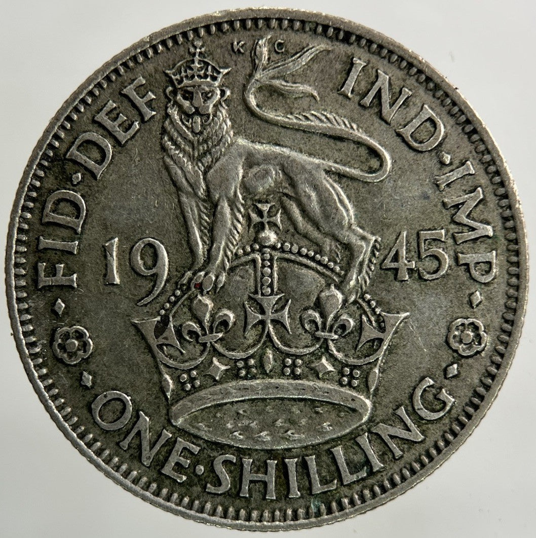 1945 George VI Shilling Silver Coin | Fine Collectable Grade