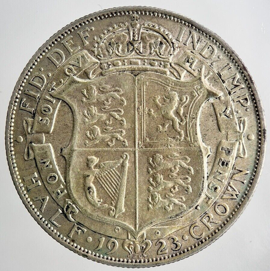1923 George V Half - Crown Silver Coin | Very High Grade | a9639