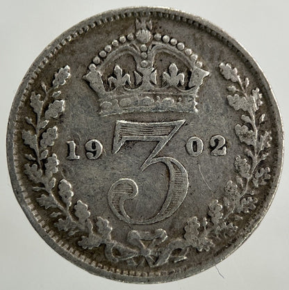1902 Edward VII Threepence Silver Coin | Collectable Grade