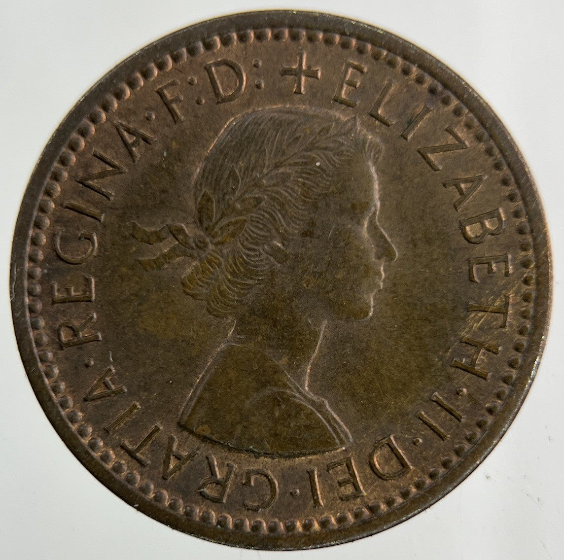 1955 Elizabeth II 2nd Wren Farthing Coin | Fine Collectable Grade